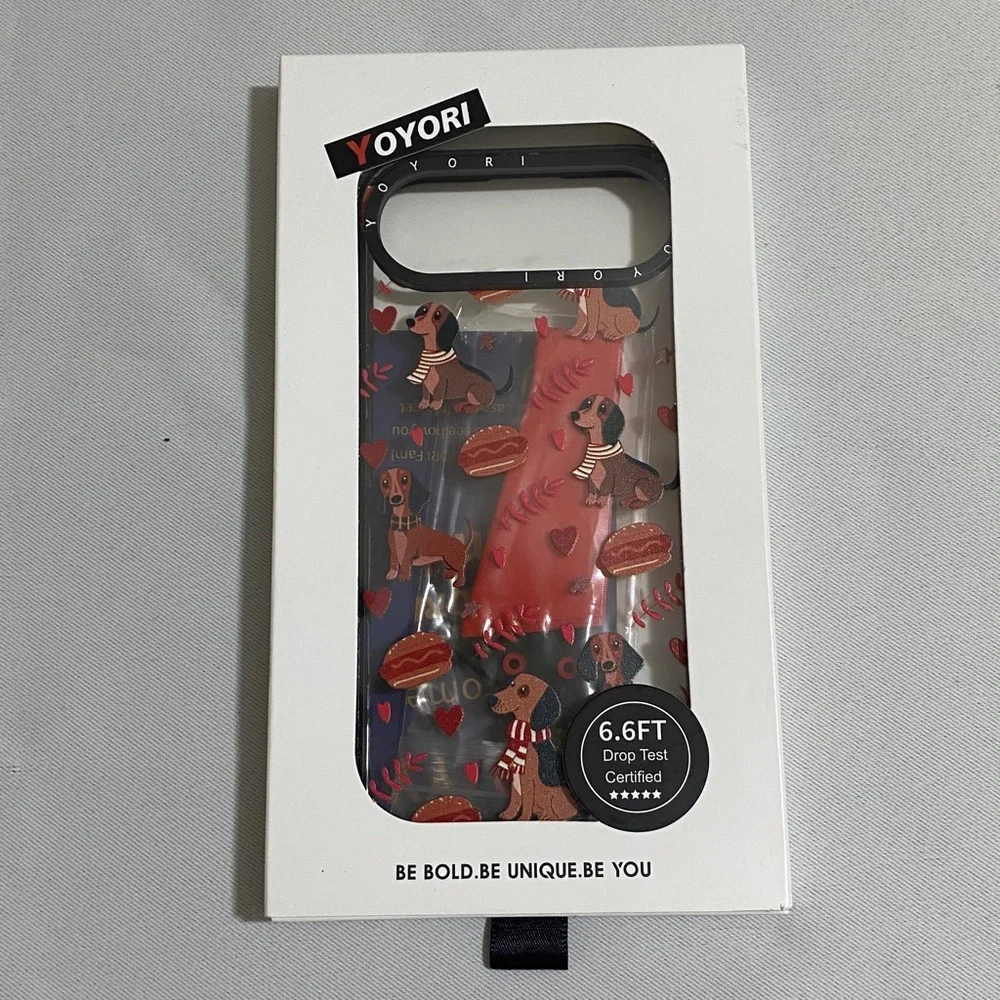 Lot of 2--YOYORI Protective Phone Cases w Dinosaur & Dog Prints for iPhone 17